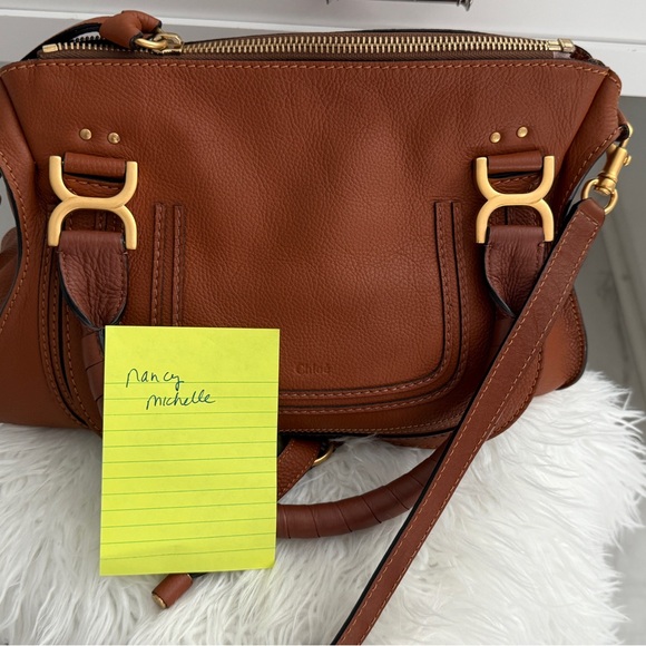 Chloe Handbags - Chloe Tan Leather Satchel with Gold Accents Caramel Medium. Like New